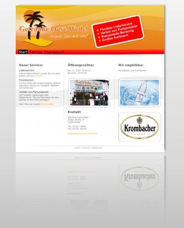 Portfolio Getr�nke Oase Wedel 